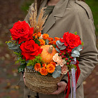 Корзина цветов «Вернисаж»