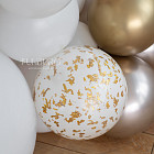 Арка-фотозона с шариками «White Gold»