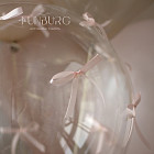 Связка воздушных шаров с бантиками «Розовый кварц»