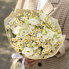 Дуобукет из эустомы и ромашек