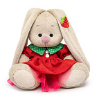 Мягкая игрушка «Зайка Ми в красном платье с земляничкой»