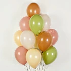 Гелиевые шары без рисунка «Ассорти Mini» 10″ (печенье)