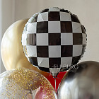 Шарик из фольги «Шахматная клетка»