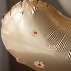 Набор: цифра и связка шаров «Янтарный мёд»