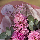 Мини-букет из розовых гиацинтов