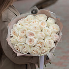 Монобукет из ароматных роз White O'Hara M