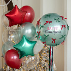 Большой стеклянный шар «Christmas Time» 24″