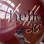 Большой стеклянный шар «Черешня» 24″