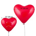 Воздушные шары (16 дюймов) «Розовые сердца»