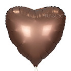 Шар из фольги «Сердце Satin (какао)»
