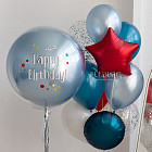 Большой стеклянный шар «Space» 24″