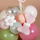 Фигура из шаров с цифрой «Spring Blush»