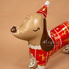 Ходящий шар «Новогодний таксик» (с воздухом)