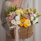 Корзина цветов «Солнечный полдень»
