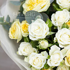 Букет кустовых роз «Лимонный сад»