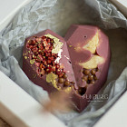 Сердце из бельгийского шоколада (шоколад Ruby)
