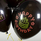 Воздушные шары «Happy Birthday» (неон)