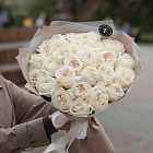 Монобукет из ароматных роз White O'Hara M