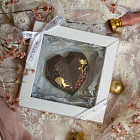 Сердце из бельгийского шоколада (горький шоколад)