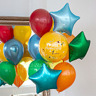 Связка воздушных шаров «В первый класс»