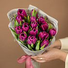 Букет пурпурных тюльпанов S