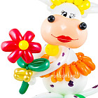 Фигура из шаров «Корова на лугу»