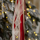 Большой стеклянный шар «Festive Red» 24″