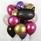 Набор шаров «Черный котёнок»