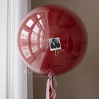 Набор: большой шар и связка сердец «Любовь без границ»