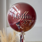 Большой стеклянный шар «Черешня» 24″