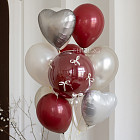 Связка воздушных шаров «Вишнёвый марципан»