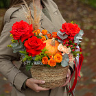 Корзина цветов «Вернисаж»