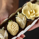 Набор клубники в шоколаде «la Fleur» (white) XS