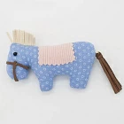 Мягкая игрушка «Зайка Ми с голубой лошадкой»