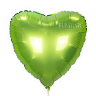 Шар из фольги «Сердце Satin (зелёный чай)»