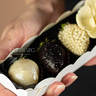 Набор клубники в шоколаде «la Fleur» (black&white) XS