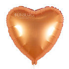 Шар из фольги «Сердце Satin» (янтарное)