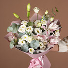 Букет из лилий и эустом «Вальс цветов»