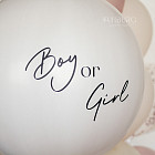 Большой гендерный шар «Boy or Girl?» 24″ (светлый)