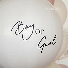 Большой гендерный шар «Boy or Girl?» 24″ (светлый)