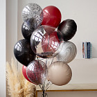 Большой стеклянный шар «Черешня» 24″