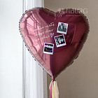 Сердце с вашими фотографиями «Cherry Wine»