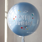 Большой стеклянный шар «Space» 24″