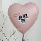 Большое сердце с вашими фотографиями «Dusty Rose» 36″