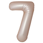 Шар из фольги «Цифра 7 (звёздное золото)» Slim