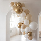 Разнокалиберная гирлянда из шаров «Золотое сияние», 1 м