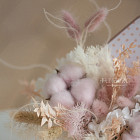 Композиция из сухоцветов «Пудра»