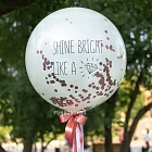 Большой цветной шар с конфетти «Shine» 24″