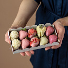 Набор клубники в белом шоколаде «Lovely» S