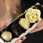 Набор клубники в шоколаде «la Fleur» (black&white) XS